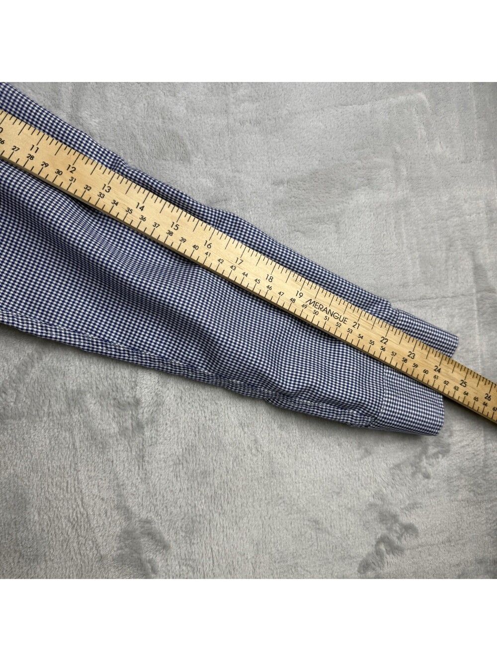 Arturo Calle Mens M Blue Check Dress Shirt Regular Fit Long Sleeve Button Preppy - Picture 10 of 11